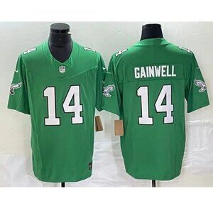 Mens Youths Kids Womens Kenneth Gainwell Green Vapor Stitched Jersey